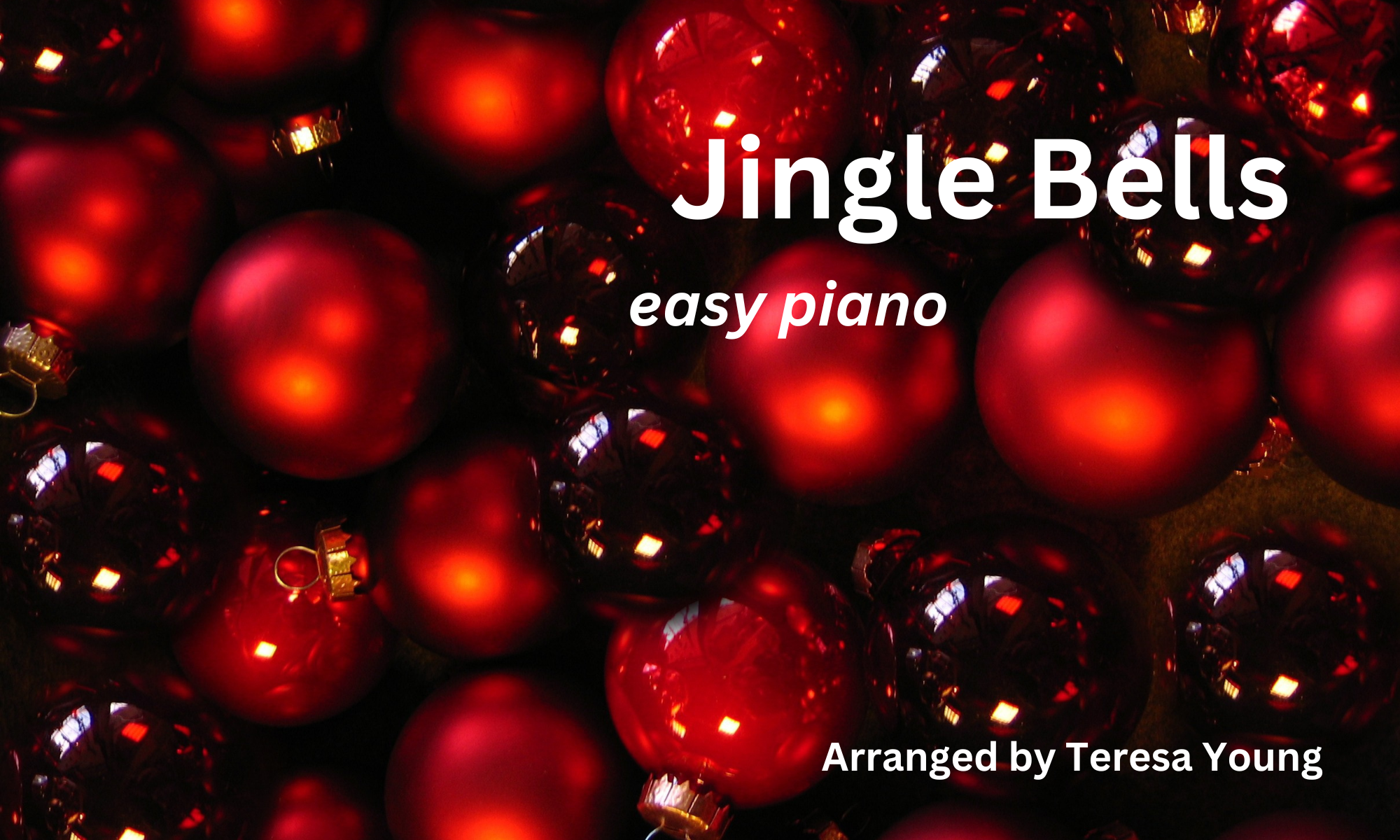 Jingle Bells, easy piano, arr. Teresa Young