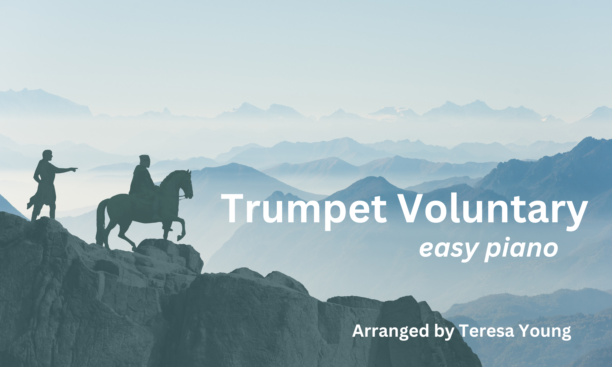 Trumpet Voluntary, for easy piano, arranged by Teresa Young